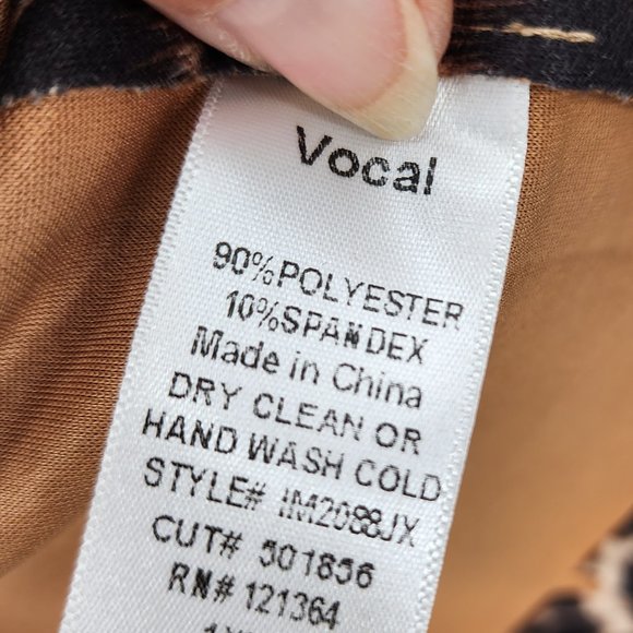 VOCAL APPAREL Fringe Cropped Leopard Print Western Jacket Plus Size 1X-3X NWT - Picture 10 of 11